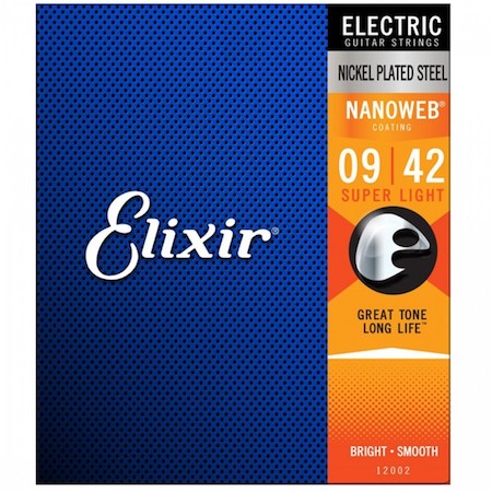 elixir-12002-electric-guitar-strings-nanoweb-super-light7 מיתרים לחשמלית: Elixir Electric Nanoweb 09/42